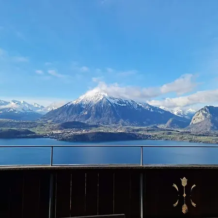 شاليه With Panoramic Views Of The Mountains Of The Oberland And Thun *
