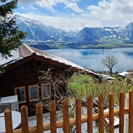 شاليه With Panoramic Views Of The Mountains Of The Oberland And Thun *
