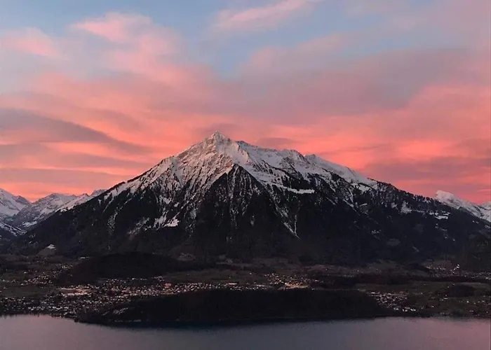 With Panoramic Views Of The Mountains Of The Oberland And Thun *