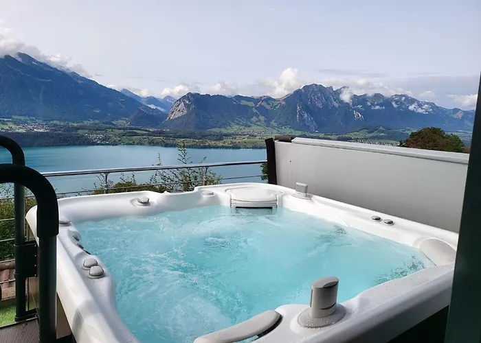 With Panoramic Views Of The Mountains Of The Oberland And Thun * Sigriswil