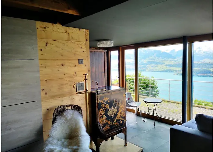 With Panoramic Views Of The Mountains Of The Oberland And Thun Chalet *