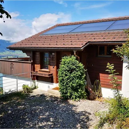 With Panoramic Views Of The Mountains Of The Oberland And Thun Chalé