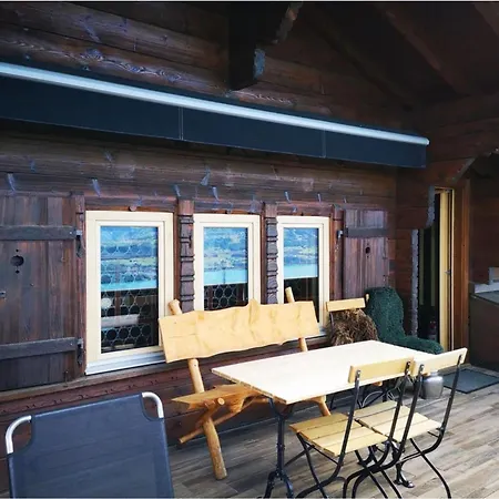With View Of The Mountains And The Thun *